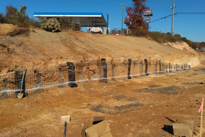 Ground improvement and shoring activity